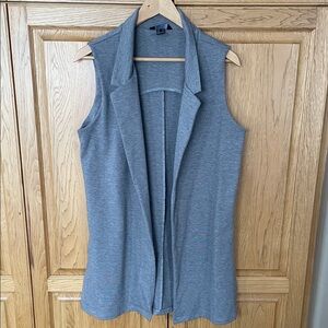 Grey Long Vest size large